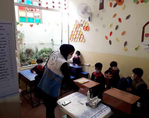 بازدید فضای آموزشی پیش دبستانی با همکاری مربی بهداشت خانم غفوری_بهمن ماه