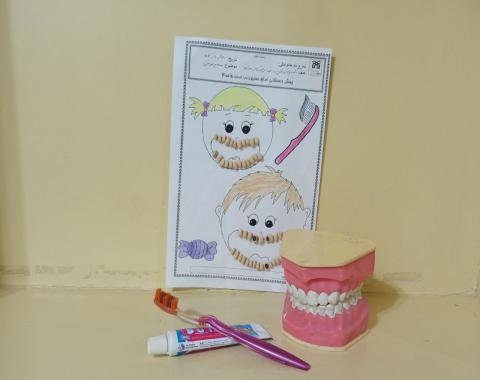 کاربرگ بهداشت دهان و دندان توسط مربی بهداشت خانم غفوری-مهرماه